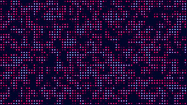 Hi tech motion graphic background, The background is a mix of red and blue. Seamless looping background