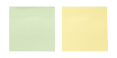 set of blank sticky note paper isolated on transparent png background,note paper message office business tag sign