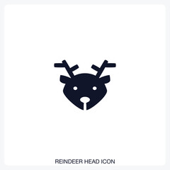 Reindeer Head Icon