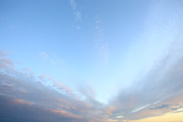 Abstract sky background with clouds, Photography background copy space