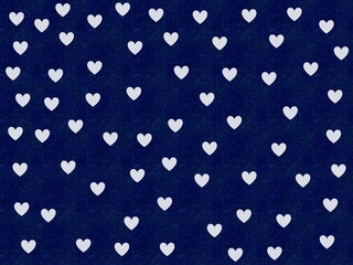Heart with blue  pattern background 
