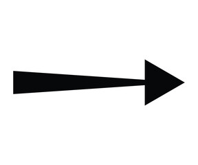 Illustration of a Black Arrow Pointing to the Right Side