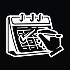 .Calendar with Check Mark Icon