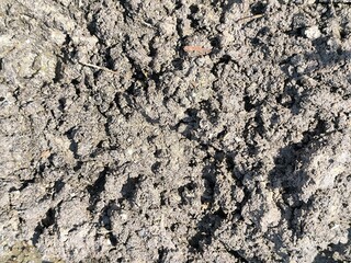 black, dark, wet dirt. earth texture