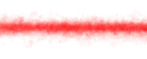 Horizontal stripe of red smoke with neon glow on transparent background Ideal for mockups templates sci fi energy streams or digital effects High resolution abstract background illustration