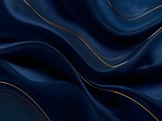Obraz premium Smooth blue silk satin fabric with flowing waves and elegant texture background