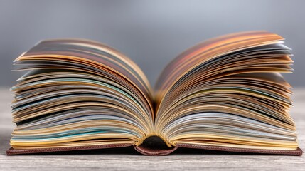 Open book displaying engaging content layout concept designed for effective website mapping and information sharing