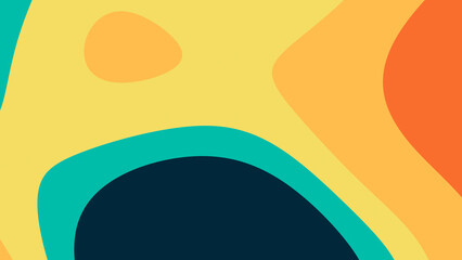 Dynamic blend of warm and cool hues creating a striking abstract background