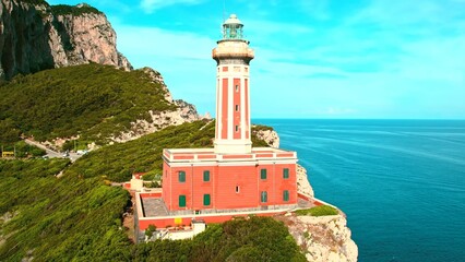 lighthouse on the island of corfu greece