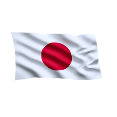 The flag of japan - Transparent Background