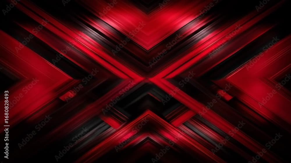 Poster dynamic red and black abstract pattern: a modern and energetic background loop