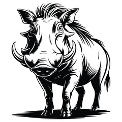 black and white rhino