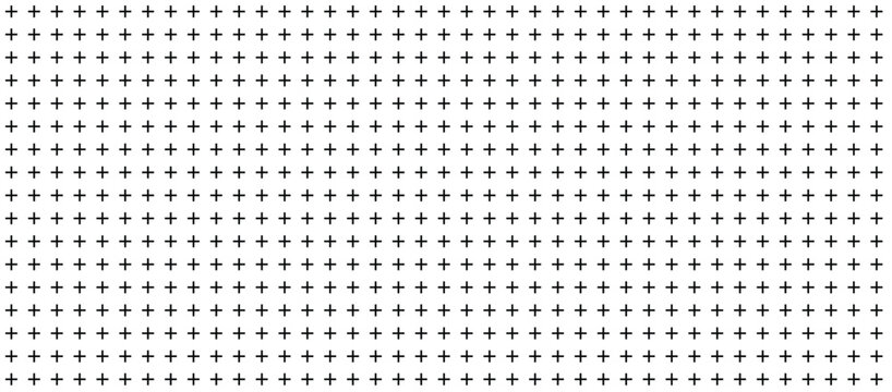 Seamless geometric pattern with plus and cross symbols background.
