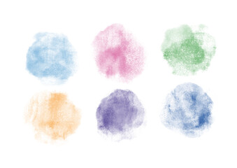 パステルカラー 水彩風ブラシテクスチャ｜Pastel Watercolor Brush Strokes