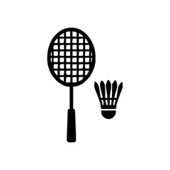 badminton racket and shuttlecock