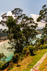 Paisaje en Ribadesella, Asturias, España.