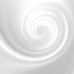 A smooth, elegant swirl of light gray and white hues creates a mesmerizing spiral design.