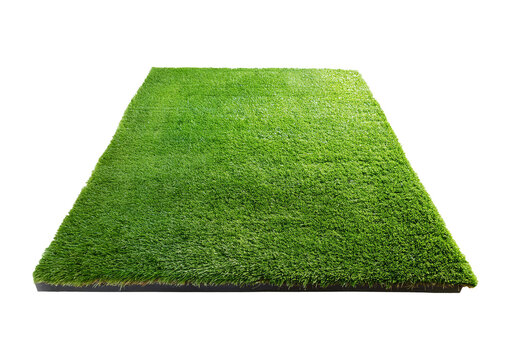 Astro turf floor Isolated on Transparent or White Background.