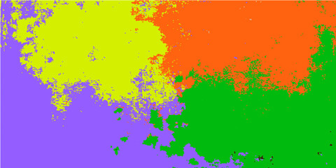 Abstract artistic watercolor paint splat pattern on a colorful grunge background