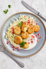 Potato and cabbage croquettes