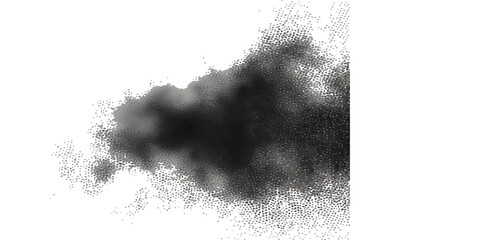 Black ink splash texture on a grunge paper surface with a winter light