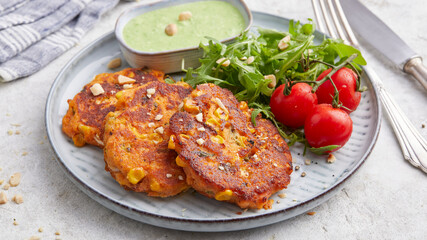 Mediterranean corn cakes