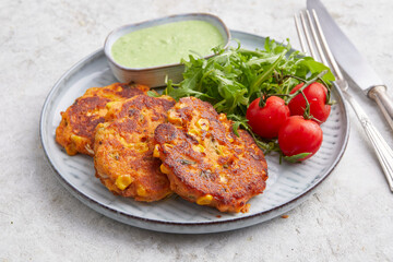 Mediterranean corn cakes