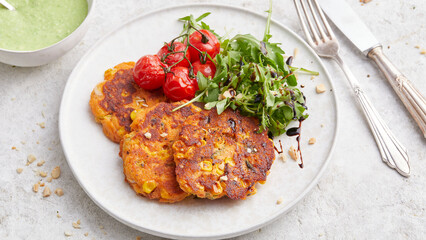 Mediterranean corn cakes