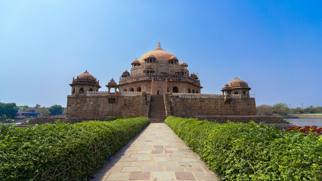 Sher Shah Suri Tomb in Sasaram, Bihar, India, A Historic Islamic Monument