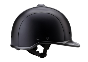 Helmet for horse riding Isolated on Transparent or White Background.