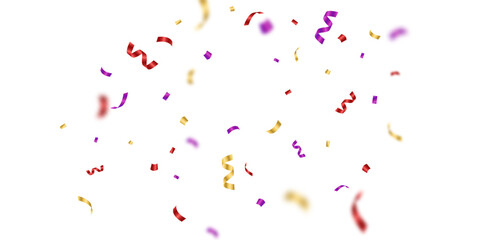 confetti background Stunning colors that zigzag down for the celebration. Festive decoration vector illustration