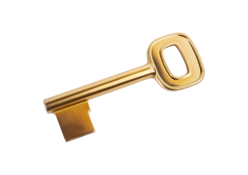 key isolated on a transparent or white background