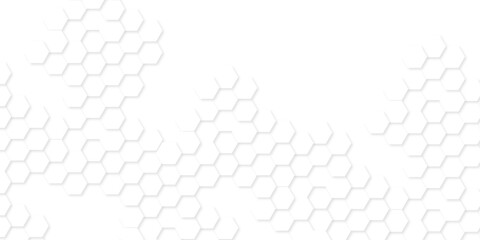 Background with hexagons . Abstract background with lines . white texture background . hexagon abstract background. Surface polygon pattern with glowing hexagon paper texture and futuristic business