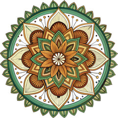 Mandala lotus design