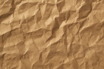 Crumpled brown paper with visible folds and creases—ideal for texture, packaging, and eco design.