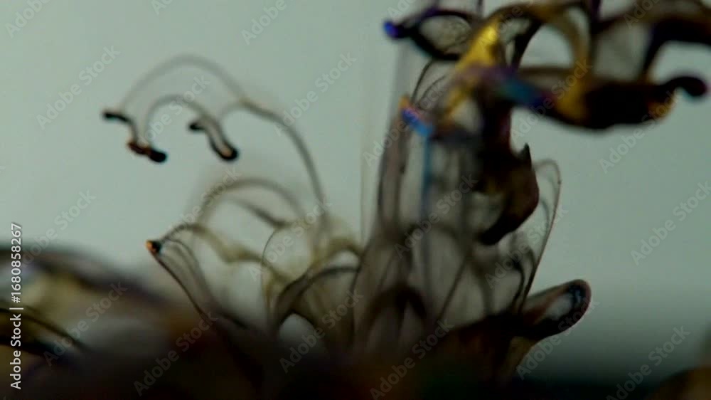 Aufkleber intricate swirling ink creates a mesmerizing abstract visual effect with dynamic movement and fluid 