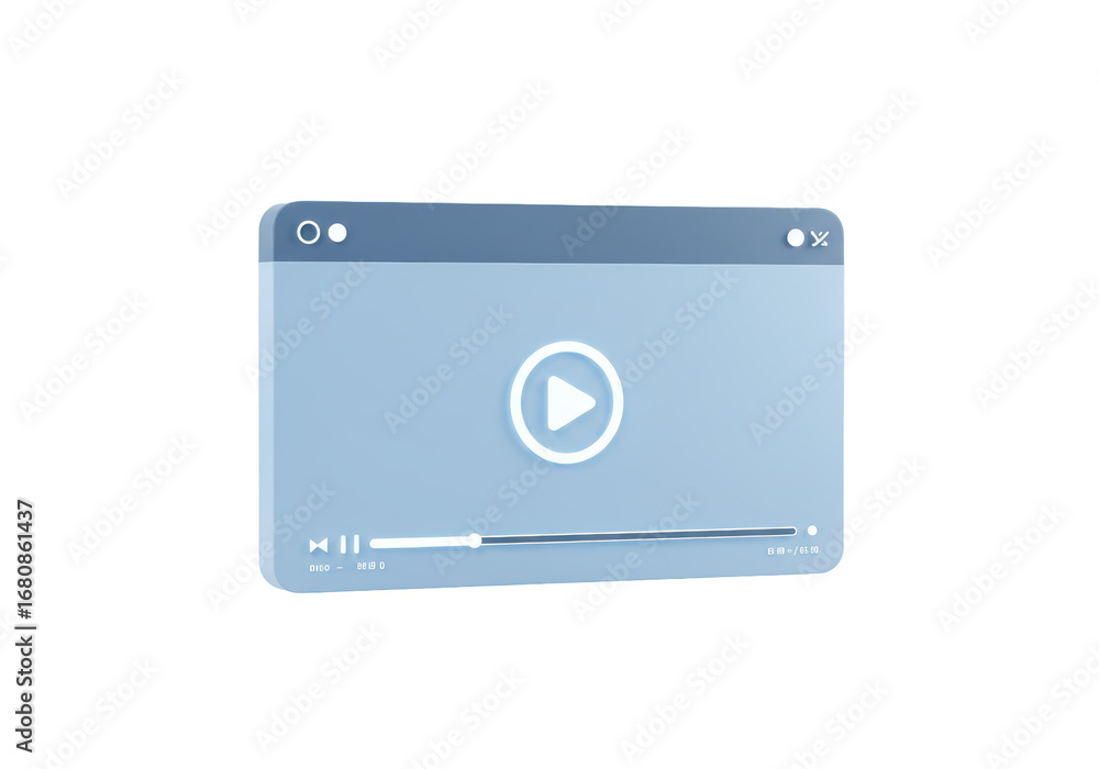 Poster isolated media player application design for internet video streaming and broadcasts