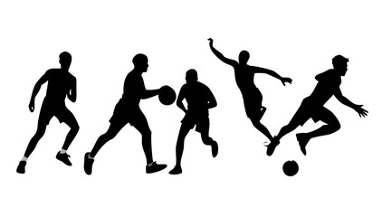 Athletes running race competition sport