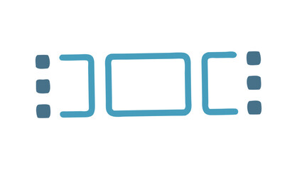 Blue and grey abstract shapes geometric