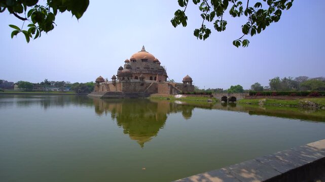 Sher Shah Suri Tomb in Sasaram, Bihar, India, A Historic Islamic Monument