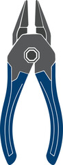 Pliers Colorful Vector Illustration Design (Version: 04)