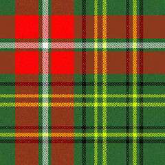 green plaid fabric texture