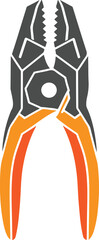 Pliers Colorful Vector Illustration Design (Version: 01)