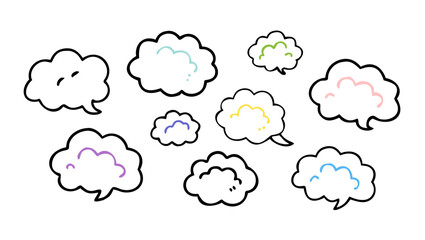 Colorful Speech Bubbles communication conversation