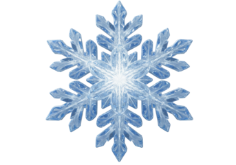 Isolated shimmering six pointed snowflake shape, winter season celebration, cool ice crystal