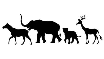 Majestic Stag Silhouette deer animal