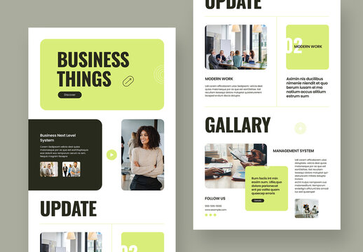 Corporate Business Email Newsletter Template