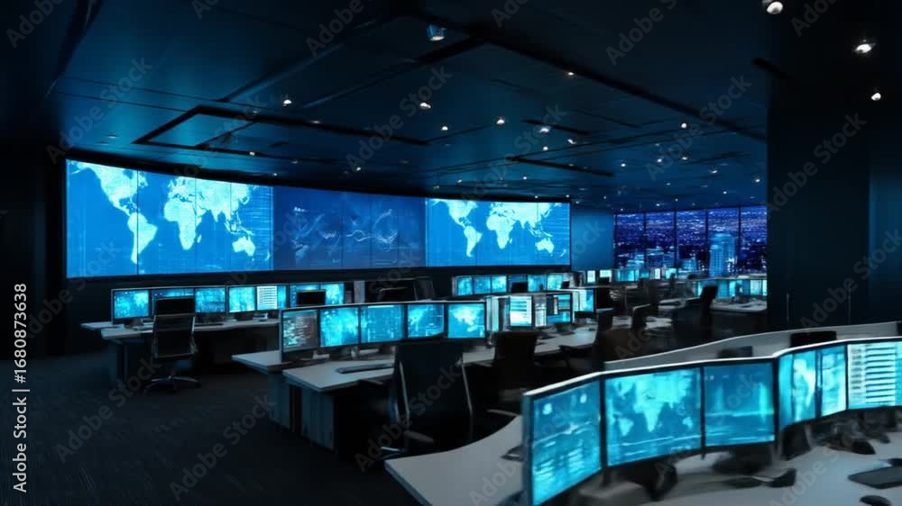 Poster modern global network operations center: real-time monitoring and data analysis