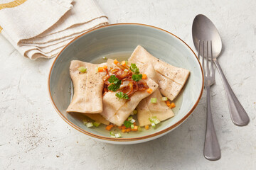 Vegan maultaschen (Swabian dumplings)