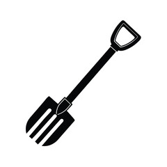 Bright Orange Digging Fork with Ergonomic Handle